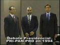 01  Debate Presidencial en 1994 entre los candidatos del PAN PRI y PRD